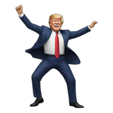 Trump hitting that nae nae sticker