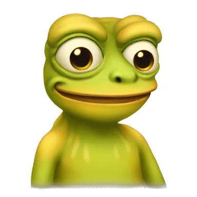 yellow pepe sticker