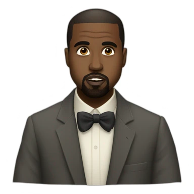 Kanye West being a jew sticker