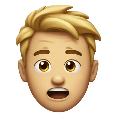 Flustered emoji  sticker