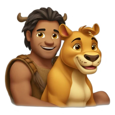 Mix simba et pumba sticker