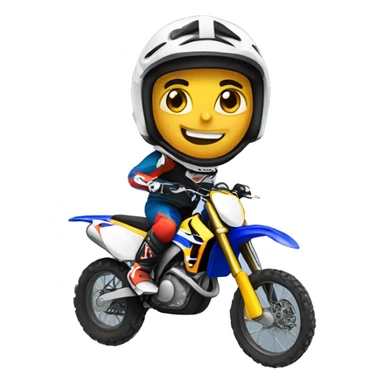 Motocross rider sticker