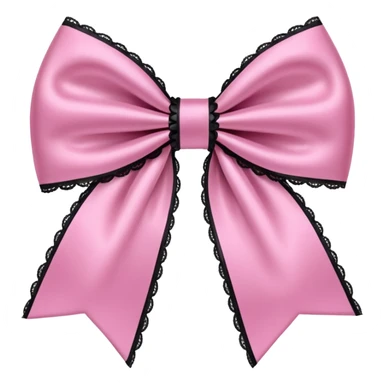 pink gothic bow sticker