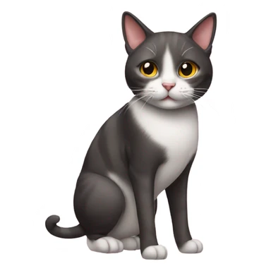 Cat wearing heels sticker