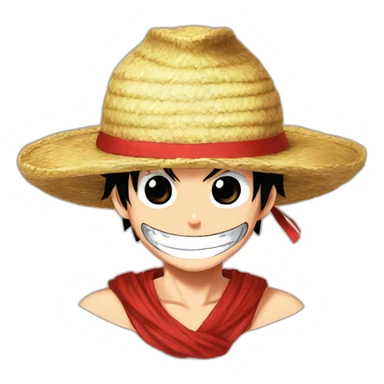 Luffy From ONe Piece however can the ribbon on the strawhat be RED sticker