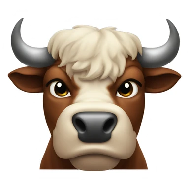 angry bull sticker