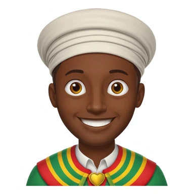 etiopien man sticker