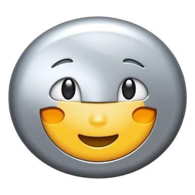 piece of ishiny metal sticker