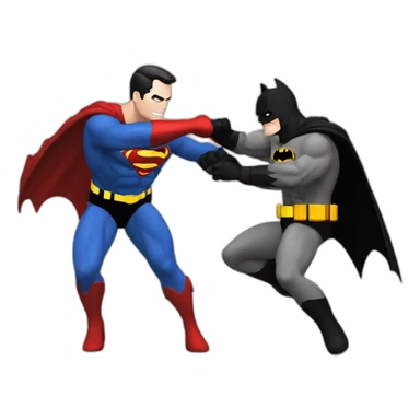 Batman fight superman sticker