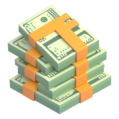 cash money, dollar bills, money stack sticker