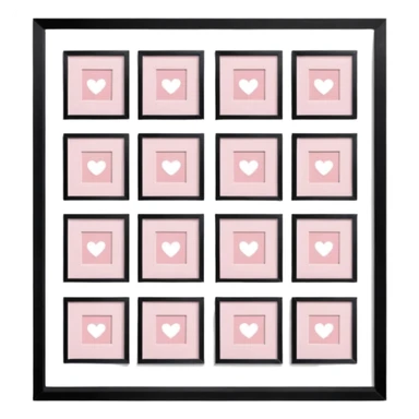 a girly multiple framed photos sticker