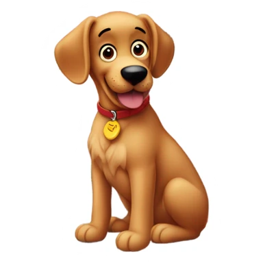  addict clifford the big red dog on top of a building sticker