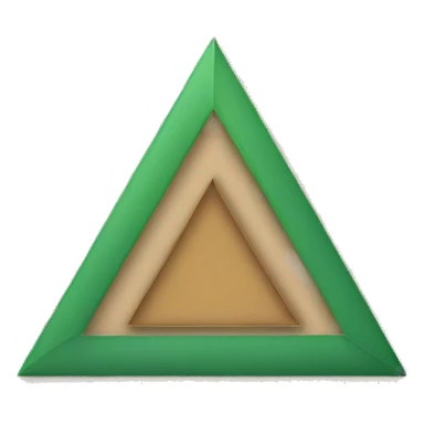 Circle and triangle in a box seperately  sticker