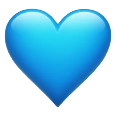 blue heart  sticker