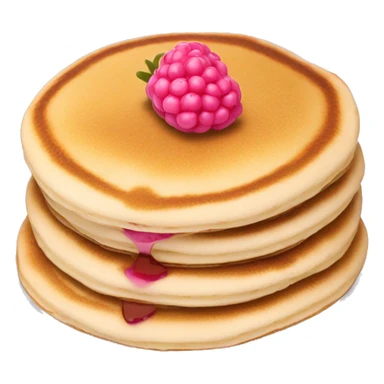 pancakes light pink berry sticker