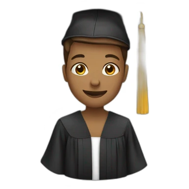 student graduating sticker