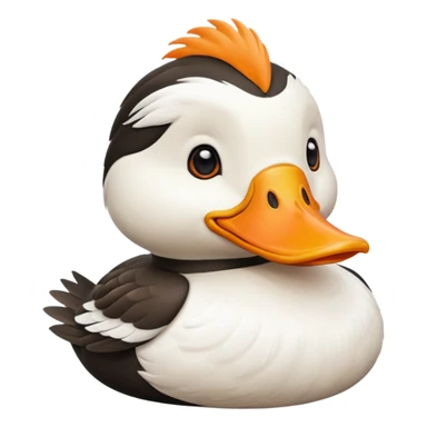 Can I get a king eider duck in the style of an apple emoji sticker