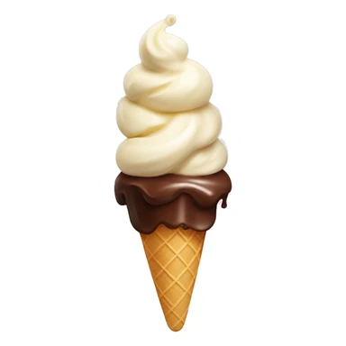 ice cream vanilla, chocolate and chocolate+vanilla swirl sticker