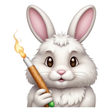 Easter bunny smoking weed sticker