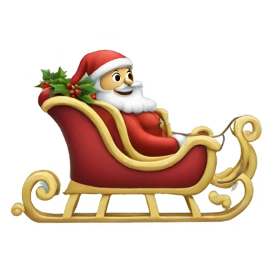 Sleigh sticker