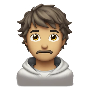 Neco-arc from fate as an sad emoji sticker