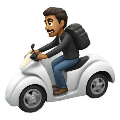 Hispanic man speeding on freeway sticker