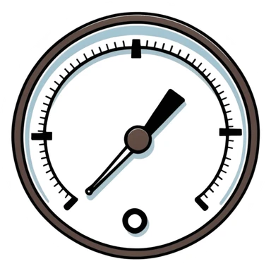 cracked pressure gauge sticker