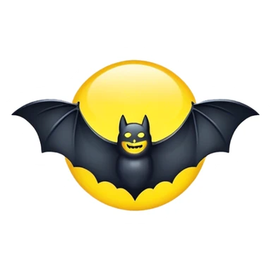 Smile bat signal sticker