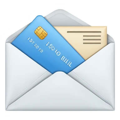 Salary enclosed in an envelope sticker