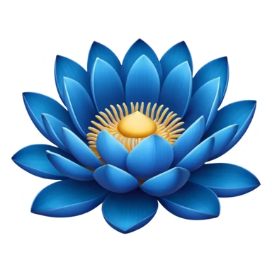 Blue lotus sticker