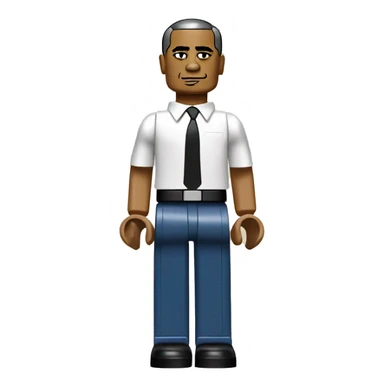 BARACK OBAMA full body lego sticker