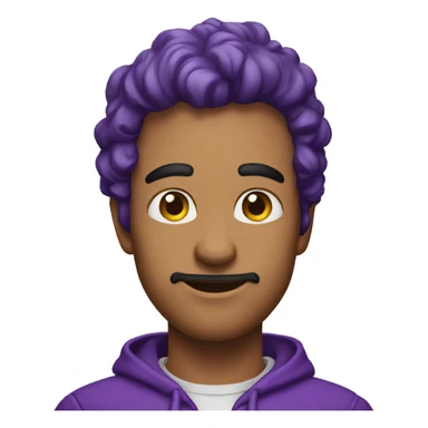 HOMEM TOPETE ROXO sticker