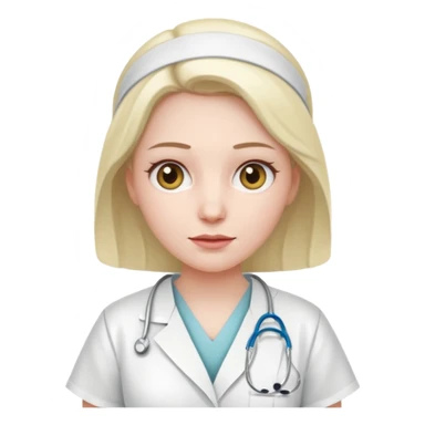 woman patient  sticker