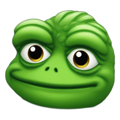 pepe cringed over low quality code sticker