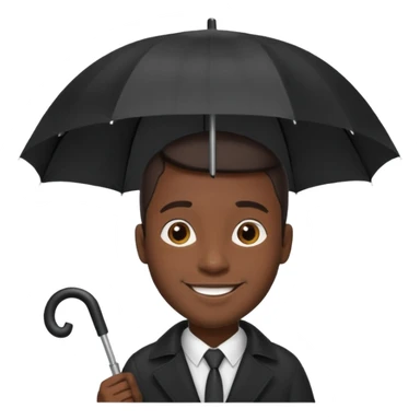 HOLDİNG UMBRELLA BLACK MAN sticker