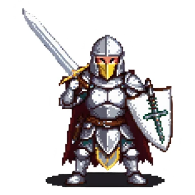 fantasy warrior character sticker