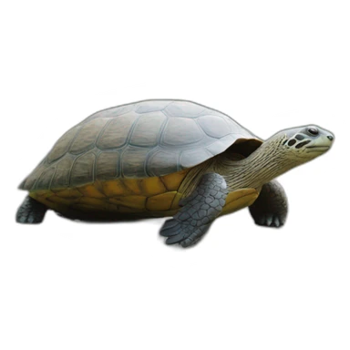 Emoji tortue sur une loutre sticker