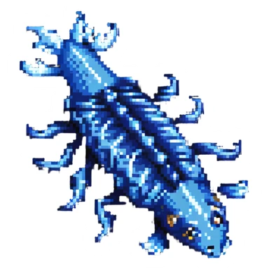 Glaucus atlanticus blue dragon sea slug sticker