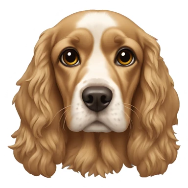 cocker spaniel wearing a hoody sticker