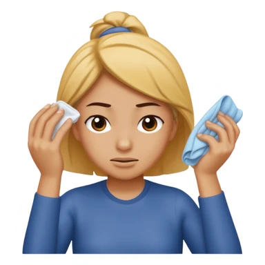 Wipping sweat sticker