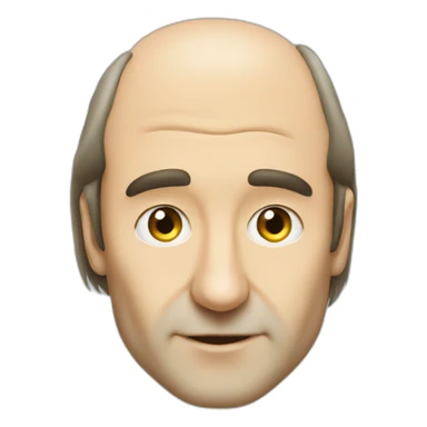 Xavier Niel Free face big nose balding hair sticker