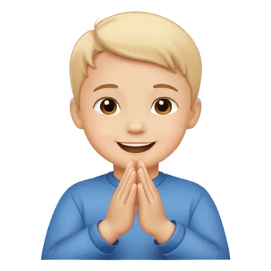 child clapping hands, cheerful and encouraging sticker