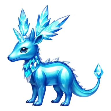 Shiny Aurorus-Heliolisk-Arbil-Fakémon-hybrid-creature (full body)  sticker