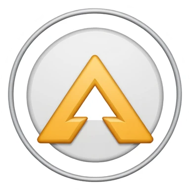 Halka içerisinde ters duran V harfi  sticker