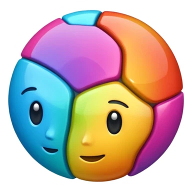 un cerveau comme une boule disco avec une idée sticker