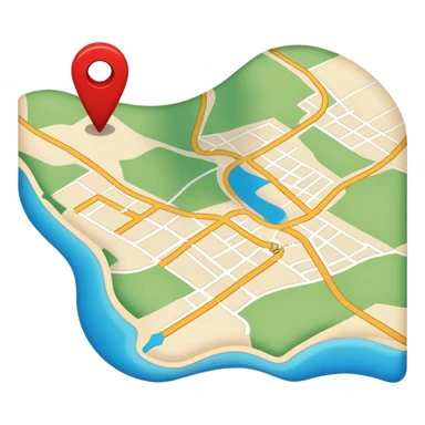 location marker on a map sticker