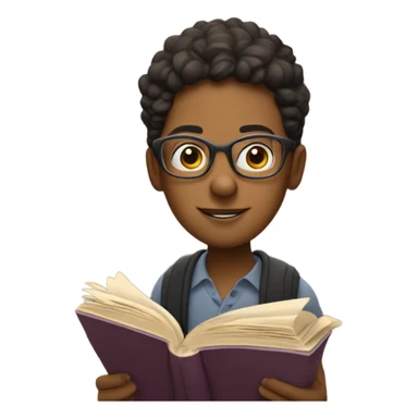 Bookworm sticker