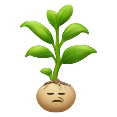 Sprouting plant sticker