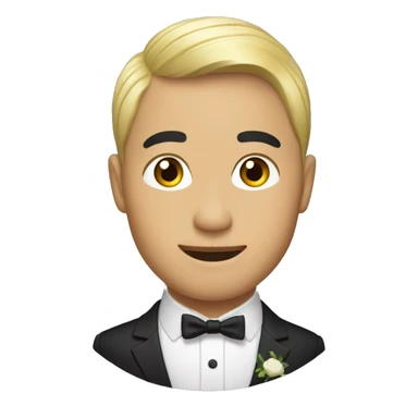 "An Asian groom." sticker