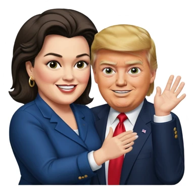 trump slapping Rosie o’donnell  sticker
